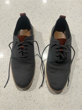 Cole Haan Men's OriginalGrand Stitchlite Wingtip Oxfords Charcoal, 8.5M